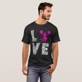 Cheerlead Danser Team Love Choreography T-shirt (Voorkant volledig)