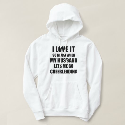 Cheerlead Funny Gift Idee voor vrouwen waar ik van Hoodie (Design voorkant)