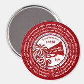 Cheerlead Gifts in BULK, Red en White of Buy 1 Magneet (Voorkant / Achterkant)