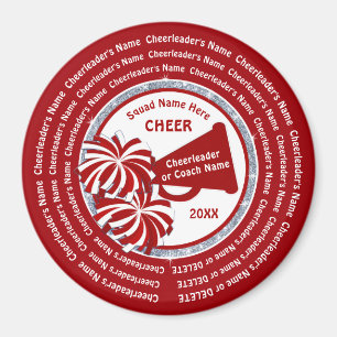 Cheerlead Gifts in BULK, Red en White of Buy 1 Magneet