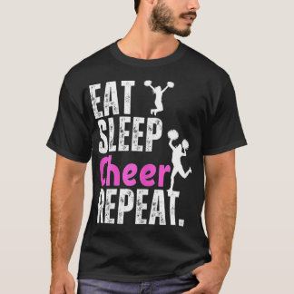 Cheerlead grappig Eat Sleep Cheer Repetch T-shirt