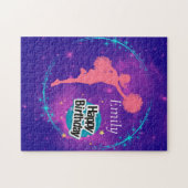 Cheerlead Happy Birthday Galaxy gepersonaliseerd Legpuzzel (Horizontaal)