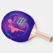 Cheerlead Happy Birthday Galaxy gepersonaliseerd Tafeltennisbatje (Zijkant)