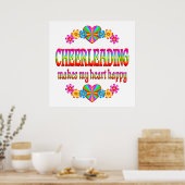 Cheerlead Heart Happy Poster (Keuken)