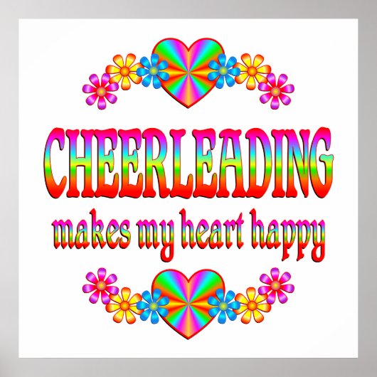 Cheerlead Heart Happy Poster (Voorkant)
