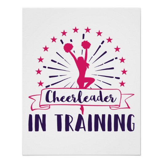 Cheerlead in training Cheerleading Cheer Team Perfect Poster (Voorkant)