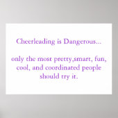 Cheerlead is gevaarlijk poster (Voorkant)
