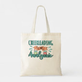 Cheerlead is mijn analgesic Design Quote Tote Bag (Achterkant)