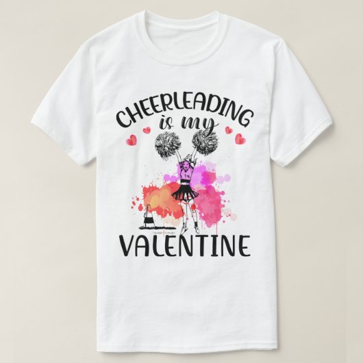 Cheerlead is mijn valentijn TTA T-shirt (Design voorkant)