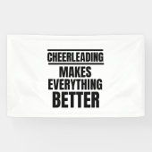 Cheerlead maakt alles beter spandoek (Horizontaal)
