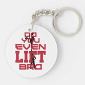 Cheerlead Mannen grappig, zelfs liftbro Sleutelhanger (Achterkant)