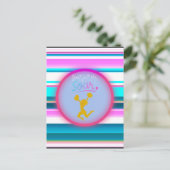 Cheerlead "Niet alleen vliegen, soeren" stripes Briefkaart (Staand voorkant)