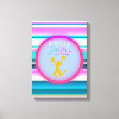 Cheerlead "Niet alleen vliegen, soeren" stripes Canvas Afdruk (Voorkant)