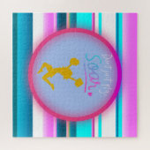 Cheerlead "Niet alleen vliegen, soeren" stripes Legpuzzel (Horizontaal)