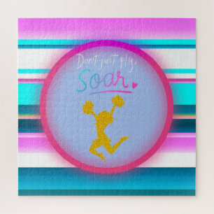 Cheerlead "Niet alleen vliegen, soeren" stripes Legpuzzel