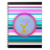 Cheerlead "Niet alleen vliegen, soeren" stripes Notitieboek (Voorkant)