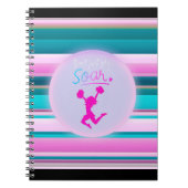 Cheerlead "Niet alleen vliegen, soeren" stripes Notitieboek (Voorkant)