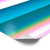 Cheerlead "Niet alleen vliegen, soeren" stripes Perfect Poster (Hoek)