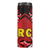 Cheerlead Red en White Uniform Cheer Thermosbeker (Achterkant)