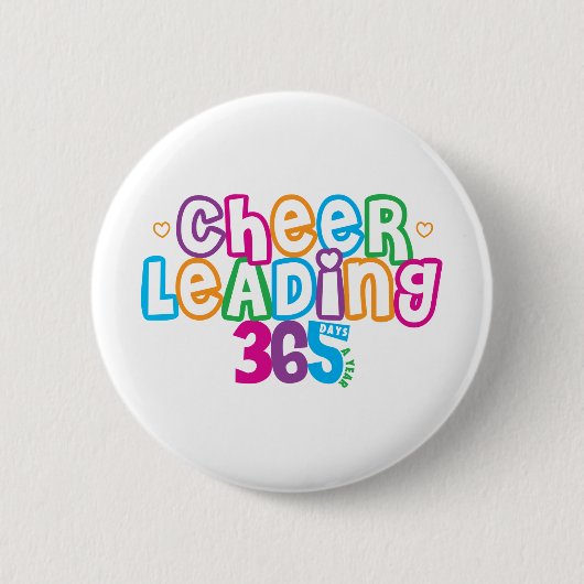 Cheerlead Ronde Button 5,7 Cm (Voorkant)