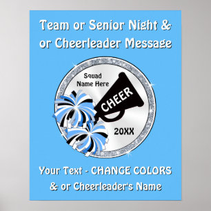 Cheerlead Senior Night Poster Ideeën, Jouw tekst