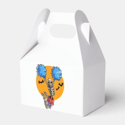 Cheerlead Skeleton Halloween Cheer Mam Girls Wo Bedankdoosjes (Voorkant Zijde)