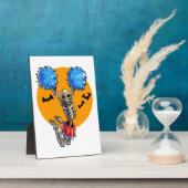 Cheerlead Skeleton Halloween Cheer Mam Girls Wo Fotoplaat (Zijkant)