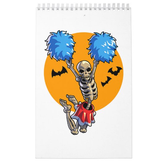 Cheerlead Skeleton Halloween Cheer Mam Girls Wo Kalender (Hoes)