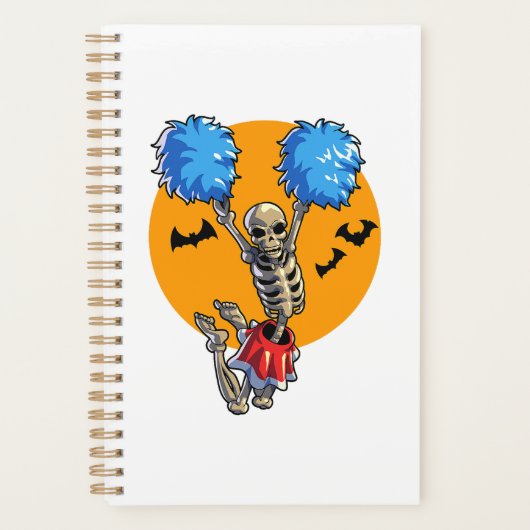 Cheerlead Skeleton Halloween Cheer Mam Girls Wo Planner (Voorkant)
