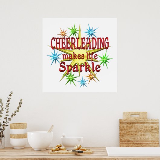 Cheerlead Sparkles Poster (Keuken)