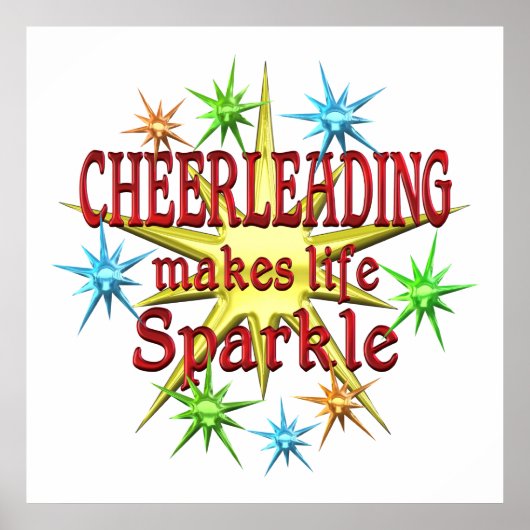 Cheerlead Sparkles Poster (Voorkant)