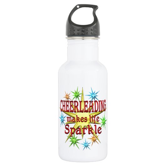 Cheerlead Sparkles Waterfles (Voorkant)