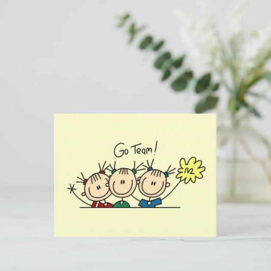 Cheerlead Squad T-shirts en cadeautjes Briefkaart (Staand voorkant)