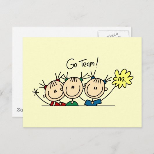 Cheerlead Squad T-shirts en cadeautjes Briefkaart (Voorkant / Achterkant)