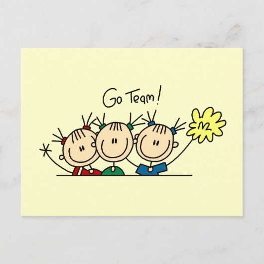 Cheerlead Squad T-shirts en cadeautjes Briefkaart (Voorkant)