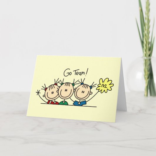 Cheerlead Squad T-shirts en cadeautjes Kaart (Voorkant)