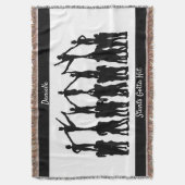 Cheerlead "Stunts Gotta Hit" gepersonaliseerd Deken (Voorkant Verticaal)