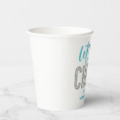 Cheerlead turquoise Silver Black Cheer Birthday Papieren Bekers (Rechts)