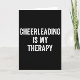 Cheerleaden Is Mijn Therapie Grappige Zin Cheerlea Kaart