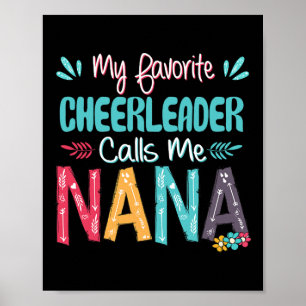 Cheerleaden Mijn favoriete cheerleader noemt me Na Poster