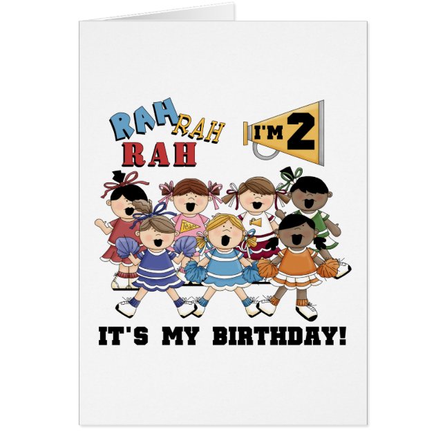 Cheerleader 2e Verjaardag Tshirts en geschenken (Voorkant)