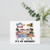 Cheerleader 2e Verjaardag Tshirts en geschenken Briefkaart (Staand voorkant)