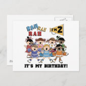 Cheerleader 2e Verjaardag Tshirts en geschenken Briefkaart (Voorkant / Achterkant)