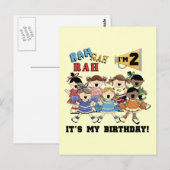 Cheerleader 2e Verjaardag Tshirts en geschenken Briefkaart (Voorkant / Achterkant)