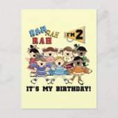 Cheerleader 2e Verjaardag Tshirts en geschenken Briefkaart (Voorkant)