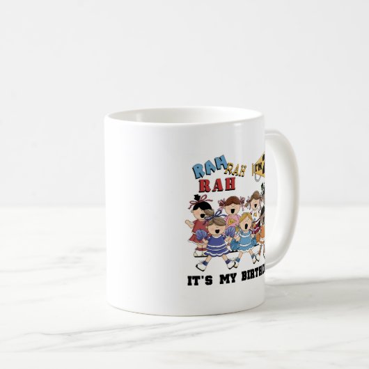 Cheerleader 2e Verjaardag Tshirts en geschenken Koffiemok (Voorkant rechts)