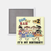 Cheerleader 2e Verjaardag Tshirts en geschenken Magneet (Voorkant / Achterkant)