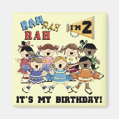 Cheerleader 2e Verjaardag Tshirts en geschenken Magneet (Voorkant)