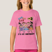 Cheerleader 3e verjaardag T-shirts en geschenken (Voorkant)