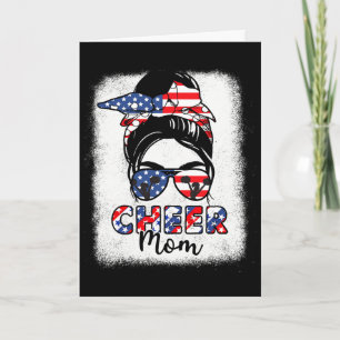Cheerleader 4 juli Cheer Moeder Amerikaanse Vlag P Kaart